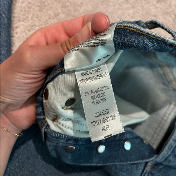 Agolde Riley High Rise Crop, Frequency, 26 - Picture 6 of 7